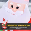 Mikulás karácsonyfadísz, 1,2 m, önfelfújó, LED-ekkel, fúvóval együtt, piros + fehér