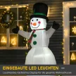  Schneemann Weihnachtsdekoration Weihnachtsdeko, inkl. Gebläse, bunte LED's, selbstaufblasend 1, m, Mehrfarbig
