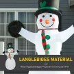  Schneemann Weihnachtsdekoration Weihnachtsdeko, inkl. Gebläse, bunte LED's, selbstaufblasend 1, m, Mehrfarbig
