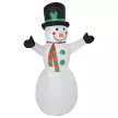  Schneemann Weihnachtsdekoration Weihnachtsdeko, inkl. Gebläse, bunte LED's, selbstaufblasend 1, m, Mehrfarbig