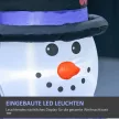Hóember karácsonyfadísz, LED fényekkel, 1,8 m, fúvóval együtt, önfelfújó