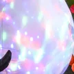  Schneemann Outdoor-Weihnachtsdekoration, inkl. Gebläse, bunte LED's, selbstaufblasend 1,4 m, Mehrfarbig