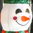  Schneemann Outdoor-Weihnachtsdekoration, inkl. Gebläse, bunte LED's, selbstaufblasend 1,4 m, Mehrfarbig