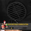 Felfújható Mikulás Kültéri Karácsonyi Dekoráció, Fújóval, 1,65 m, Piros + Fehér + Fekete