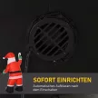 Felfújható karácsonyfadísz, 2,4 m-es Mikulás LED világítással, cukorpálcával beltéri és kültéri használatra