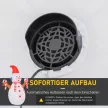 2,4 m-es felfújható hóember forgó fényekkel, karácsonyi dekoráció beltéri és kültéri használatra, kerti gyepdísz, partidekoráció, fehér+piros, 180 x 100 x 240 cm