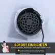 Karácsonyi dekoráció, felfújható hóember, 2,4 m, LED világítás, fúvó, fehér
