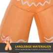 Önfelfújó mézeskalácsfigura, fúvóval, karácsonyi dekorációval 2,4 m LED-es lámpákkal