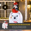 Felfújható karácsonyi díszek, felfújható karácsonyi figurák. Önfelfújó, fúvóval együtt, 2 m, többszínű.
