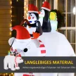 Felfújható karácsonyi díszek, felfújható karácsonyi figurák. Önfelfújó, fúvóval együtt, 2 m, többszínű.