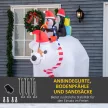 Felfújható karácsonyi díszek, felfújható karácsonyi figurák. Önfelfújó, fúvóval együtt, 2 m, többszínű.