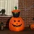 Önfelfújó halloweeni dekoráció, halloweeni tök, LED-ekkel, kültéri, időjárásálló, 76 x 64 x 115 cm, narancssárga