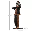 Halloween dekorációs horror bohóc speciális effektekkel és hangfunkcióval 100 cm x 18 cm x 153 cm