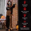 Halloween dekorációs horror bohóc speciális effektekkel és hangfunkcióval 100 cm x 18 cm x 153 cm