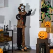 Halloween dekorációs horror bohóc speciális effektekkel és hangfunkcióval 100 cm x 18 cm x 153 cm
