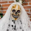 Halloween dekoráció szellem menyasszony, sikolyok és ragyogó szemek, mozgásérzékelős, 170 cm magas, beltéri