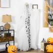Halloween dekoráció szellem menyasszony, sikolyok és ragyogó szemek, mozgásérzékelős, 170 cm magas, beltéri