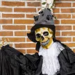 Halloween dekoráció, szellem vőlegény, speciális effektekkel és hangfunkcióval, 115 cm x 65 cm x 189 cm