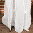 189 cm-es fehér boszorkány tökfejjel, életnagyságú halloweeni kültéri dekoráció