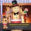 Felfújható karácsonyi figurák, felfújható mézeskalács ember, 2 m, fúvóval, többszínű