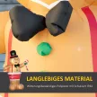 Felfújható karácsonyi figurák, felfújható mézeskalács ember, 2 m, fúvóval, többszínű