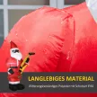 Felfújható karácsonyfadísz, kültéri karácsonyfadísz fúvóval, 140 mm, piros és fehér