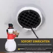 Felfújható Hóember, Kültéri Karácsonyi Dekoráció, 1,80 m, Mikulás, Fújóval, Többszínű