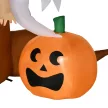 Halloween dekoráció, 2,40 m magas szellemfa, önfelfújó, LED világítás, kültéri használatra