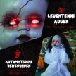 Halloween dekorációs horror baba, LED szemek, üvöltés, felugrás, hang- és mozgásérzékelő, 60 cm