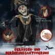 Halloween szellem, Halloween dekoráció, hangfunkcióval, mozgásérzékelővel és LED fényekkel, 101 cm x 64 cm x 178 cm