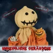 Madárijesztő halloweeni dekoráció, mozgatható, hangokat ad ki, elemes