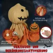 Madárijesztő halloweeni dekoráció, mozgatható, hangokat ad ki, elemes
