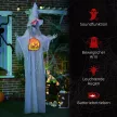 Halloween szellem, Halloween dekoráció, hangfunkcióval, mozgásérzékelővel és LED fényekkel, 60 cm x 18 cm x 183 cm