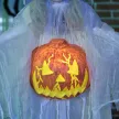Halloween szellem, Halloween dekoráció, hangfunkcióval, mozgásérzékelővel és LED fényekkel, 60 cm x 18 cm x 183 cm
