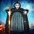Nagy halloweeni kerti dekoráció, Grim Reaper, önfelfújó boltív LED világítással, 2,85 m