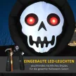 Nagy halloweeni kerti dekoráció, Grim Reaper, önfelfújó boltív LED világítással, 2,85 m