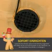 Felfújható mézeskalácsfigura, 2,35 m, LED lámpákkal, időjárásálló, fúvóval, többszínű, karácsonyi dekoráció