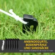 Felfújható mézeskalácsfigura, 2,35 m, LED lámpákkal, időjárásálló, fúvóval, többszínű, karácsonyi dekoráció