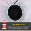 Felfújható Mikulás kéményes, LED világítással, beépített ventilátorral, 80 x 70 x 210 cm