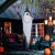 Szellemdekoráció Halloweenre, hátborzongató üvöltés és mozgás, elemes