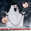 Szellemdekoráció Halloweenre, hátborzongató üvöltés és mozgás, elemes