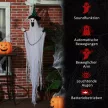 Szellemdekoráció Halloweenre, hátborzongató üvöltés és mozgás, elemes
