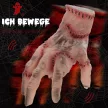 Horror kéz, Halloween dekoráció, hanggal/érintéssel aktiválható, mozgatható, hang