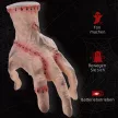 Horror kéz, Halloween dekoráció, hanggal/érintéssel aktiválható, mozgatható, hang