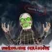 Halloween dekoráció: Groundbreaker csontváz, hajlítható karok, világító szemek, hátborzongató üvöltés