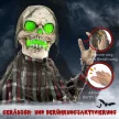 Halloween dekoráció: Groundbreaker csontváz, hajlítható karok, világító szemek, hátborzongató üvöltés