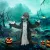 Halloween dekoráció, csontváz/zombi, mozgatható, mozgásérzékelő, LED-ek és hangok, 75 cm