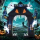 Felfújható Halloween boltív, 4 szellemmel, LED fényekkel, vízálló, 300 x 76 x 300 cm