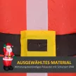Mikulás, 1,84 m magas, LED világítással, önfelfújó kerti dekoráció