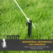 1,80 m-es hóember cukorpálcával és ajándékkal, önfelfújó, LED-es, időjárásálló